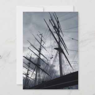 Sail Ship Invitation Card