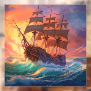Sail Ship On A Stormy Sea