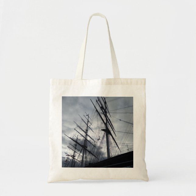 Sail Ship Tote Bag (Front)