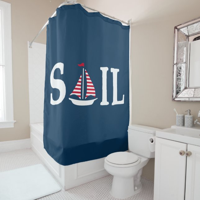 Sail Shower Curtain (In Situ)