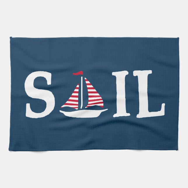 Sail Tea Towel (Horizontal)