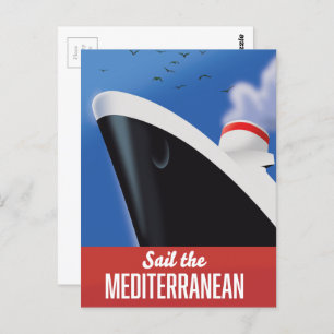 Sail the mediterranean postcard