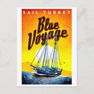Sail Turkey, tourist ship, Mediterranean sea Postcard