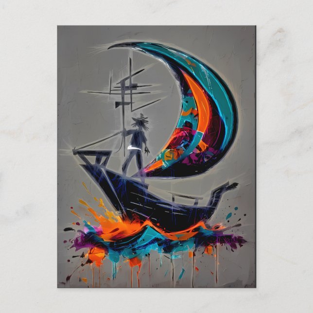 Sail Your Own Storm Postcard (Front)