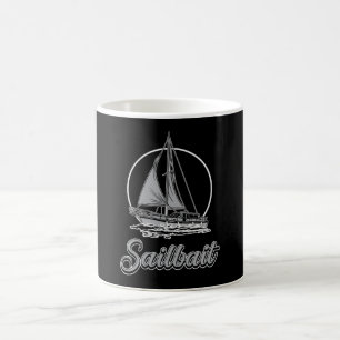 Sailbait Boat Sailing Boating Yacht Sailboat Funny Coffee Mug