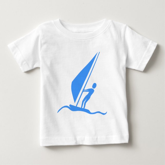 Sailboarding - Baby Blue T-Shirt (Front)