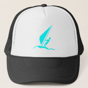Sailboarding - Cyan Trucker Hat
