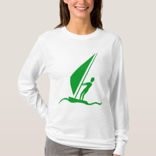Sailboarding - Grass Green T-Shirt