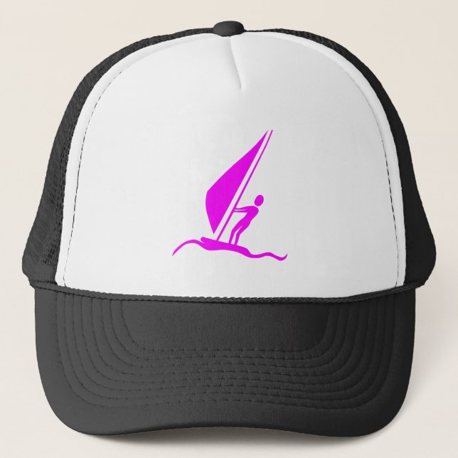 Sailboarding - Magenta Trucker Hat (Front)