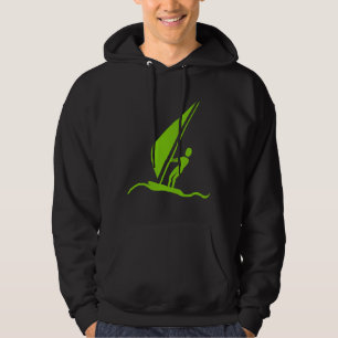 Sailboarding - Martian Green Hoodie