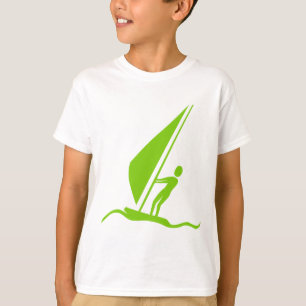 Sailboarding - Martian Green T-Shirt