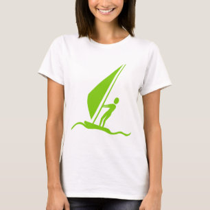 Sailboarding - Martian Green T-Shirt