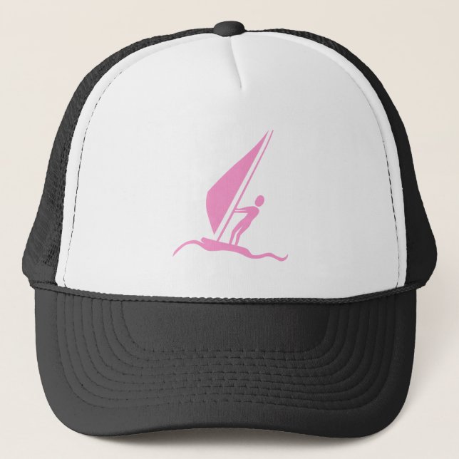 Sailboarding - Pink Trucker Hat (Front)