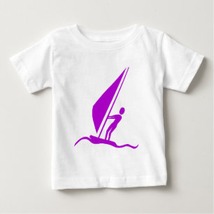 Sailboarding - Purple Baby T-Shirt