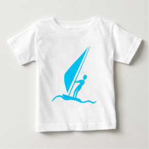 Sailboarding - Sky Blue Baby T-Shirt
