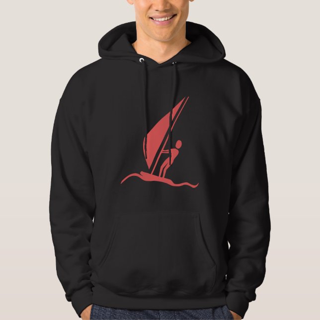 Sailboarding - Tropical Pink Hoodie (Front)