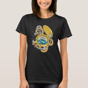 Sailboat Anchor Waves Compass Skipper Sailor Saili T-Shirt