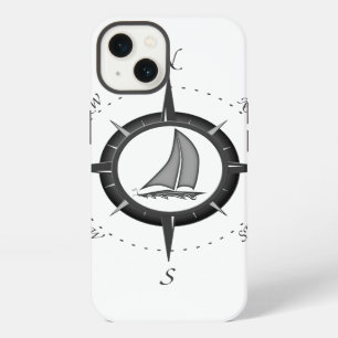 Sailboat And Compass Rose iPhone 13 Case