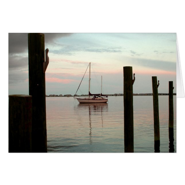 Sailboat at Dusk- (Front Horizontal)