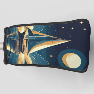 Sailboat at night golf head cover