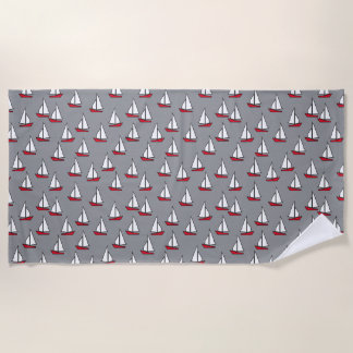 Sailboat Beach Towel