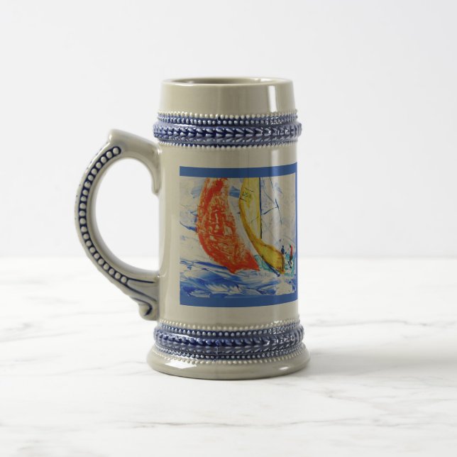 Sailboat Beer Stein (Left)