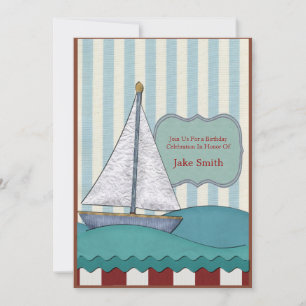 Sailboat Birthday Invitation