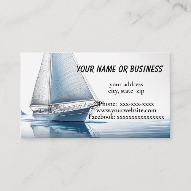 Sailboat Business Card (Front)