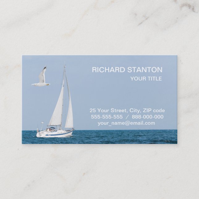 Sailboat Business Card (Front)