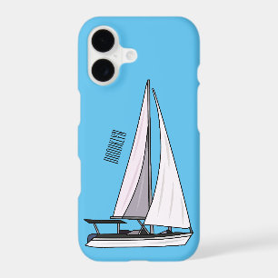 Sailboat cartoon illustration