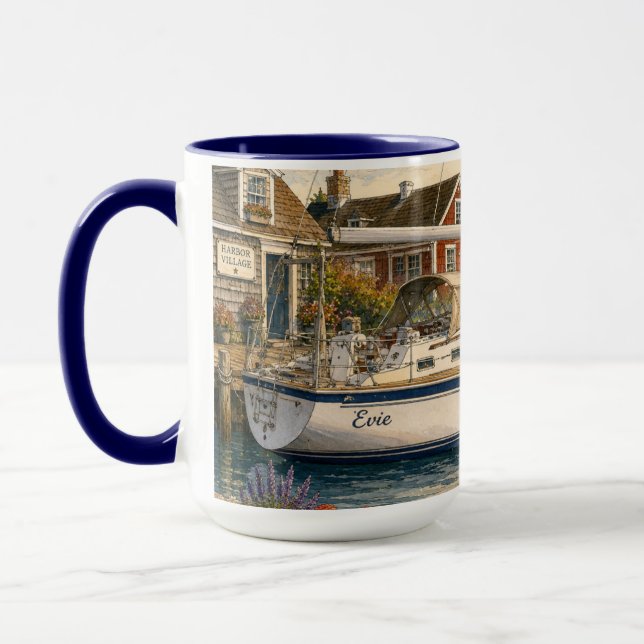 Sailboat Coffee Mug 15oz. (Left)