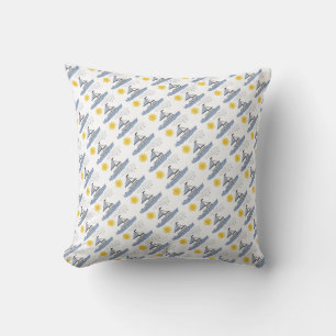 Sailboat Collage Pattern Cushion