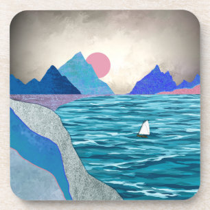 Sailboat Cove Landscape Coaster