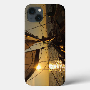 Sailboat Deck, Heading Into Setting Sun iPhone 13 Case