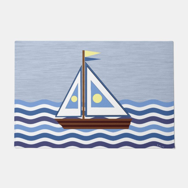 Sailboat Doormat (Front)