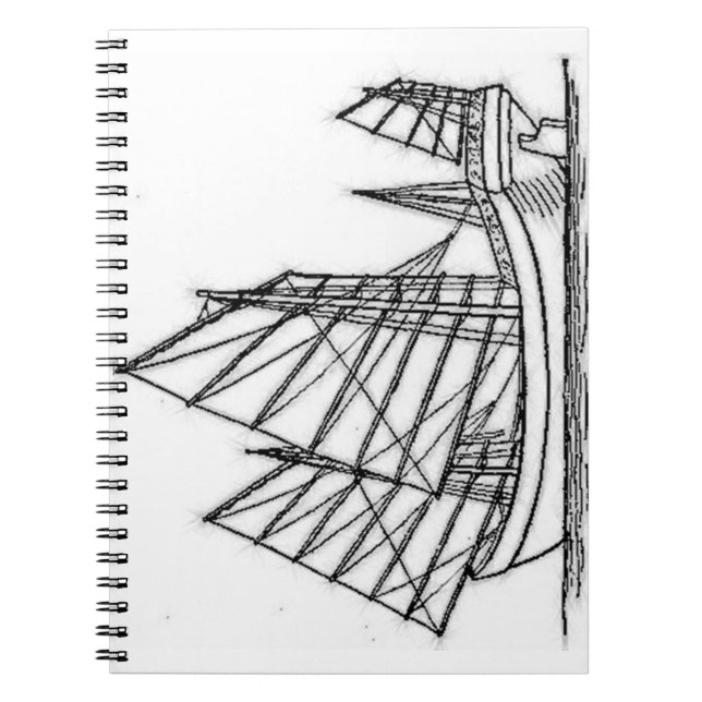 sailboat east Asia Notebook (Front)