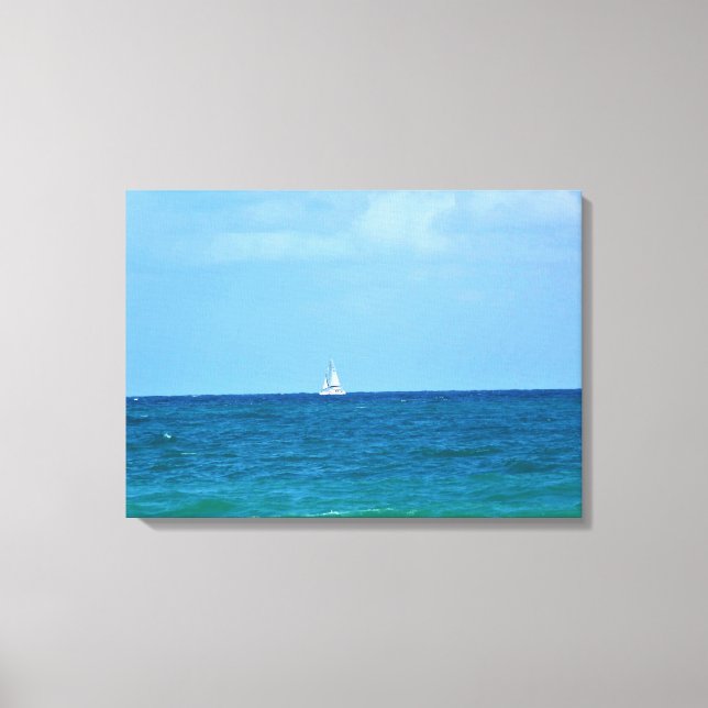 Sailboat, Fort Lauderdale, Florida Canvas Print (Front)
