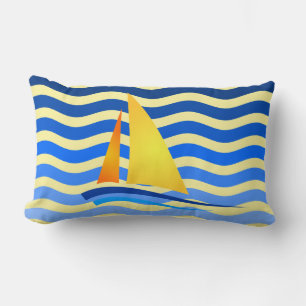 Sailboat Graphic Pillows