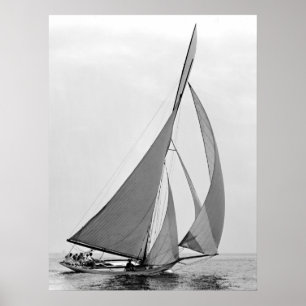 Sailboat Hawk 1891 Poster
