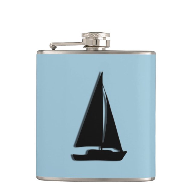 Sailboat Hip Flask (Front)