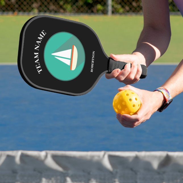   Sailboat Illustration Pickleball Paddle (Insitu)