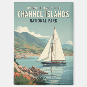 Sailboat in Channel Islands National Park Magnet