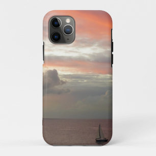 Sailboat in Sunset Beautiful Pink Seascape Case-Mate iPhone Case