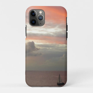 Sailboat in Sunset Beautiful Pink Seascape Case-Mate iPhone Case