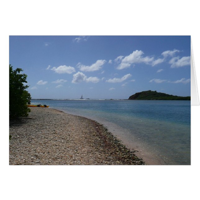Sailboat in the Distance at St. Thomas (Front Horizontal)