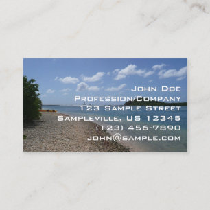 Sailboat in the Distance at St. Thomas Business Card