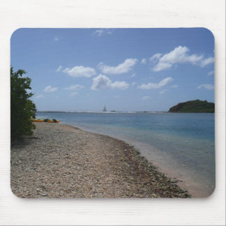 Sailboat in the Distance at St. Thomas Mouse Pad