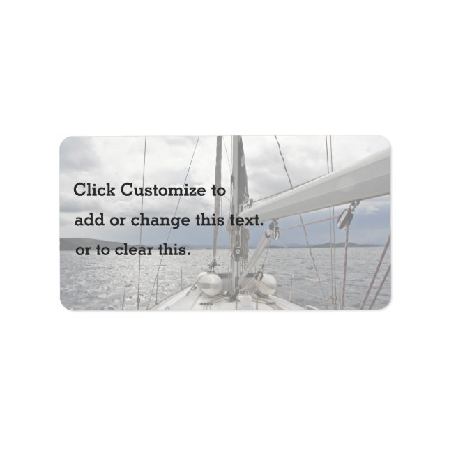 Sailboat Label (Front)