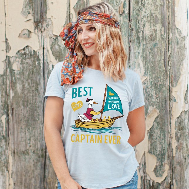 Sailboat Mama Duck & Babies – Parenting Voyage ART T-Shirt (Creator Uploaded)