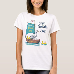 Sailboat Mama Duck & Babies – Parenting Voyage Art T-Shirt
